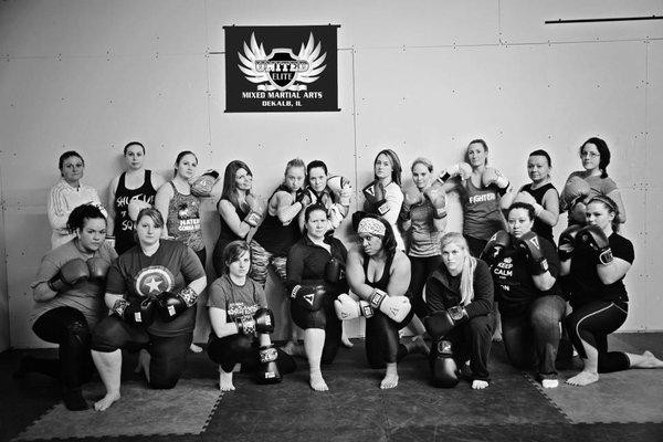 Women's Fitness Kickboxing- women's empowerment program focusing on strength, speed, stamina and skill