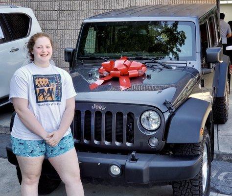 Nothing says "happy birthday" like a Jeep!!