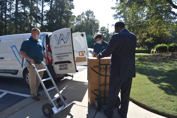 Donation of 5,000 KN95 Respirator Masks to Spartanburg District 5.