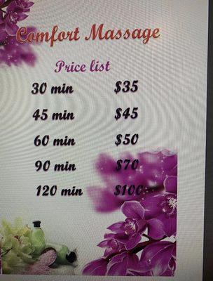 Price List