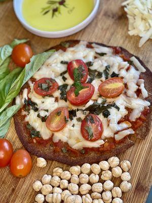 Low Carb Margarita Mini Pizza