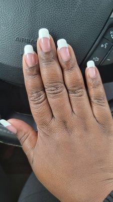 This is the most outdated an plain french manicure that I never wanted.