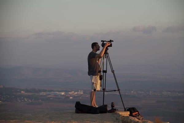 Filming in Israel