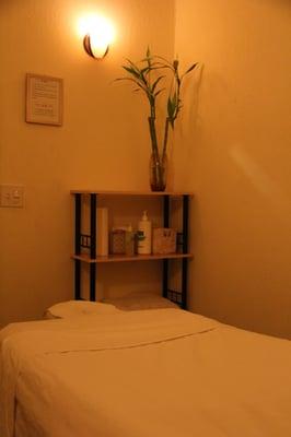 Private full-body massage room. Always with fresh linens.