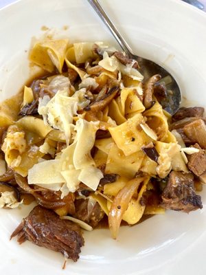 Parpadelle with beef