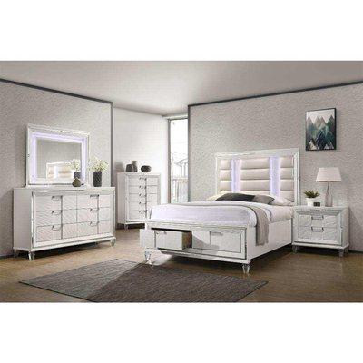 Twenty Nine White Bedroom Queen Bed & Dresser Mirror $1399.99