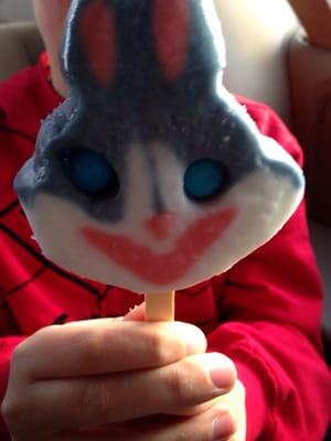 Bugs bunny Popsicle.