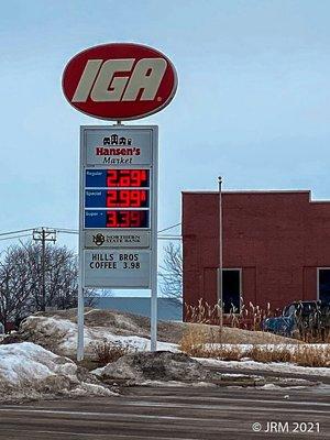 Feb 2021 and gas prices are creeping upward