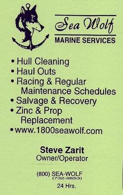 Become a new customer to find out how to have your hull cleaned for as low as $1 per foot.