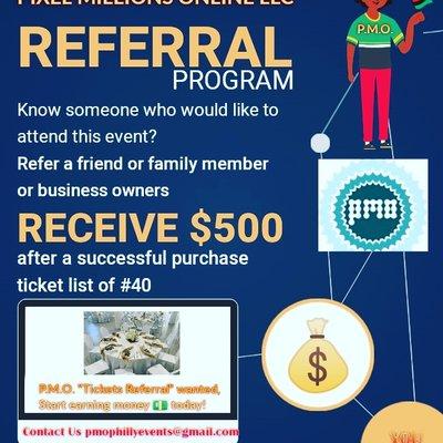 Join our referral program and earn $$$