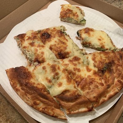 Chicken Broccoli and Cheese Calzone