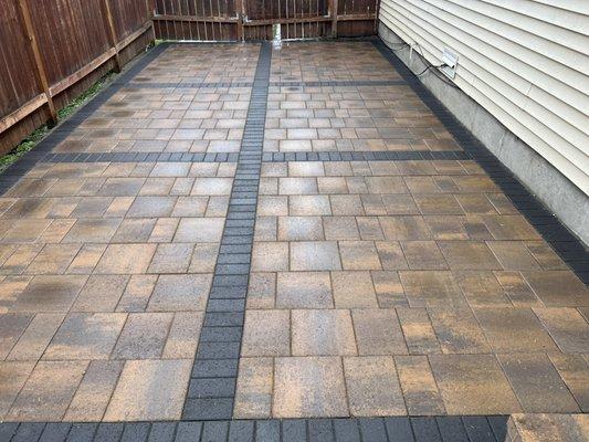 Patio Pavers installation.