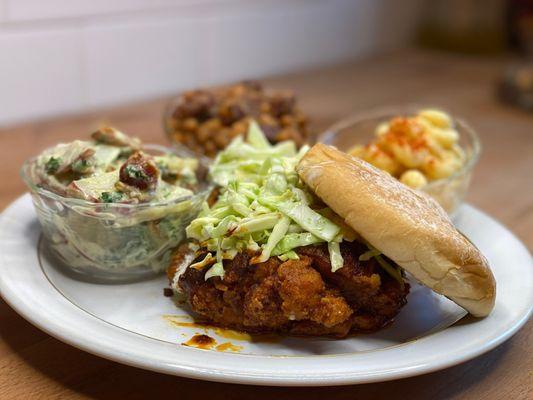 Nashville Style Chicken Sandwich--my absolute favorite sandwich in the world!