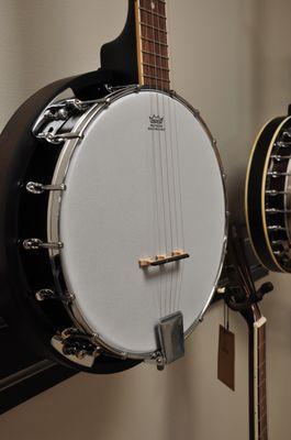 We have a small but mighty selection of bluegrass instruments.