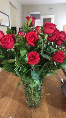 "Always on My Mind" 2 dozen long stemmed roses. Huge and beautiful!