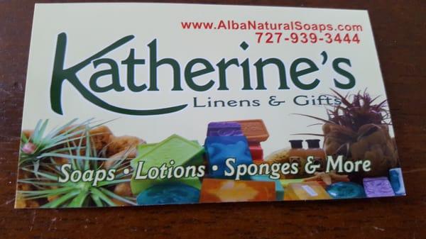 Katherine's Linens and Gifts, located at the corner of Dodecanese Blvd and Athens Street in Tarpon Springs