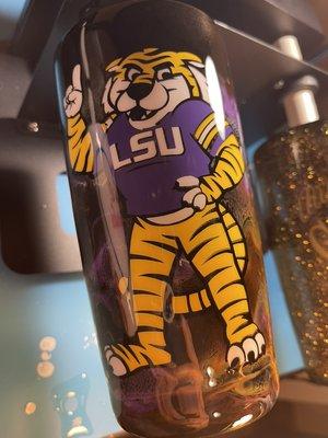 LSU custom made tumbler cup