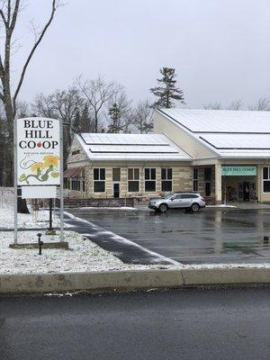 The Co-op in winter.