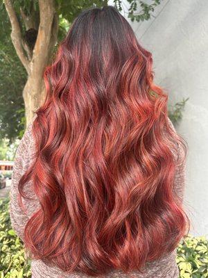 Red Balayage!!!