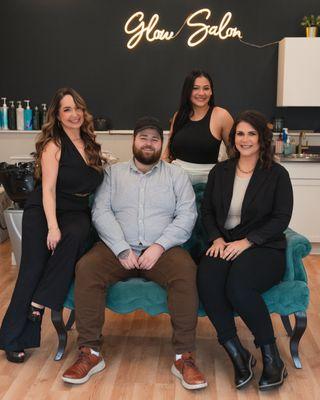 The glow salon team is here to help you with all your beauty needs