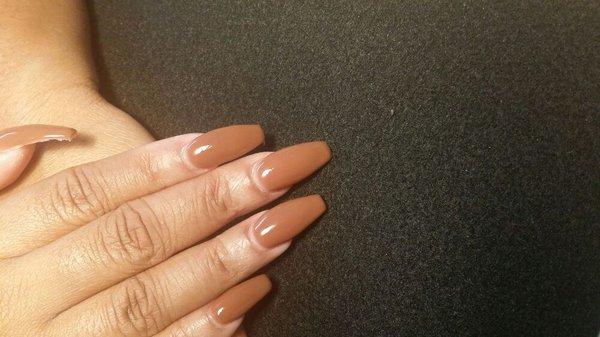 Full set with gel polish....