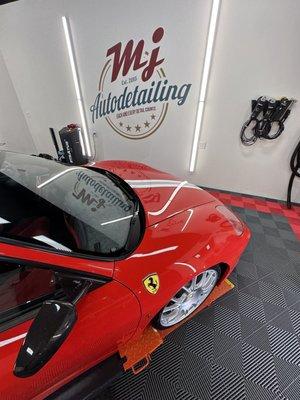 Ferrari 360 Challenge Stradale. Multistage paint correction and ceramic coating