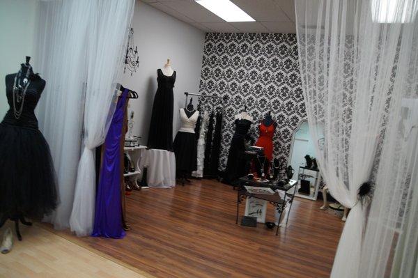 Butterfly Boutique in our Resale Store.  New and gently used formal gowns, dresses, and accessories.