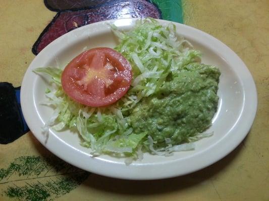 Side Salad came w/Steak Poblano - 3 Stars - Very fresh. Guacamole was about average, nothing particularly special.