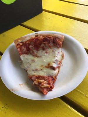 SUNSHINE SHOP PIZZA   Served (11:15am-3pm) PEPPERONI OR CHEESE  (Provided by "PIZZA MADNESS" best pizza in town!)