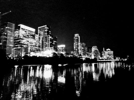 Austin Skyline from the amazing dog park, where my dog Thor enjoys playng and swimming