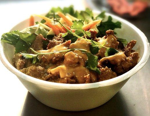 Thai Pork Satay Rice Bowl