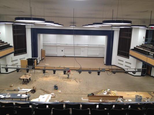 Work continues at the KA East Auditorium