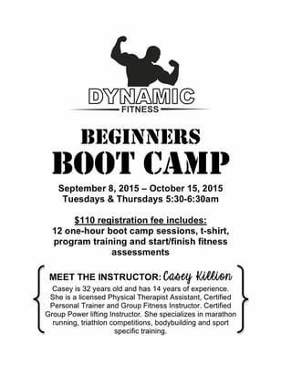 Dynamic Fitness Fall 2015 Bootcamp