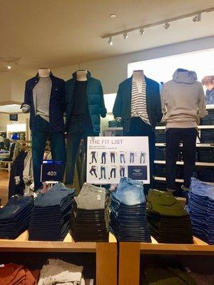 Well dressed mannequins in the men's department @ Gap