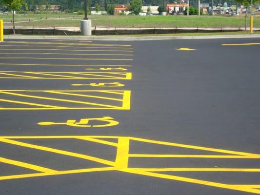 Crackfill, Sealcoat and Stripe your parking lot.  Protect your investment!