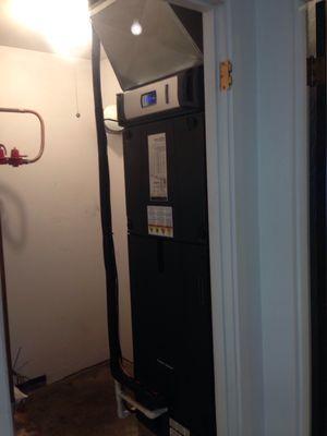 American Standard Tam 7 variable speed air handler with American Standard Accu clean electronic air cleaner.