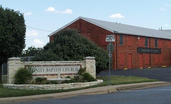 "The church on the hill" is located at the intersection of Barbara and Churchill Road, next to A.V. Cato Elementary School