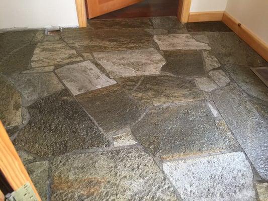 Stone entry floor truckee. After