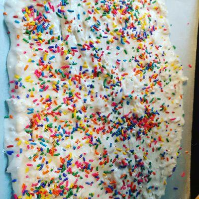 White Chocolate Bark with Multi-Colored Sprinkles