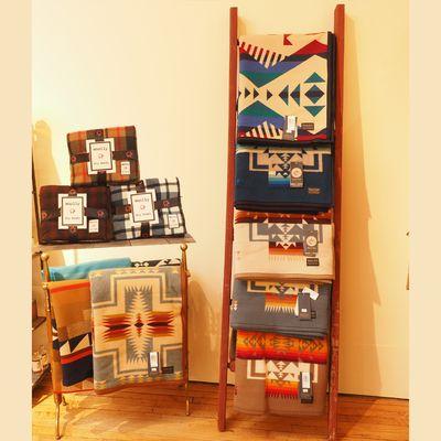 Pendleton and Woolly Brand Blankets.