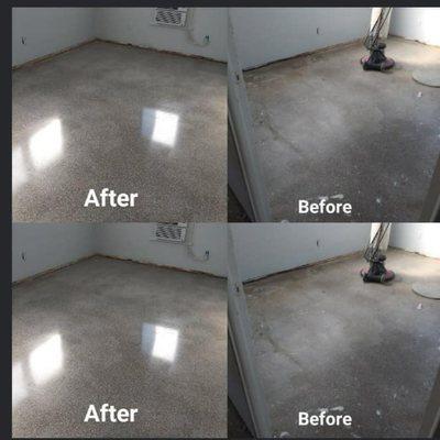 Concrete polishing