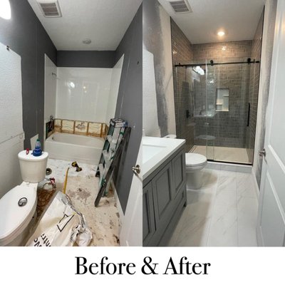 Before and After Bathroom Images!