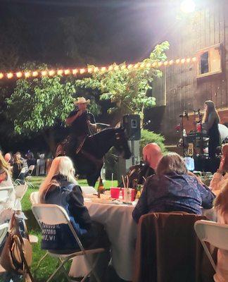 Police horse Rek, Stockton Police Equestrian Unit's annual fundraiser at Jack Tone Ranch.