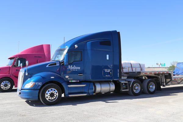 Melton stepdeck trailer at the El Paso terminal