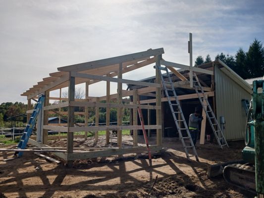 Expanding this old horse barn