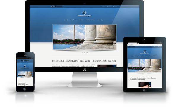 This is the responsive website we designed for Schemtosh Consulting.