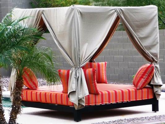 Canopy Beds available in a variety of sizes (7' x 7' x 7' as shown)