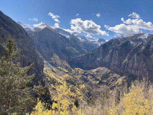 View on the road up to Imogene Pass