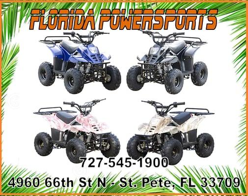 Youth - Kids, small, midsize, mid-size, mid, full size ATV, atv's, atvs, quad, quads, 4 wheeler, four wheelers, offroad, off road