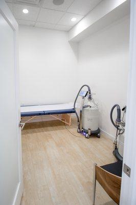 The ChillRx Local cryotherapy room--we offer local and CryoFacial treatments.